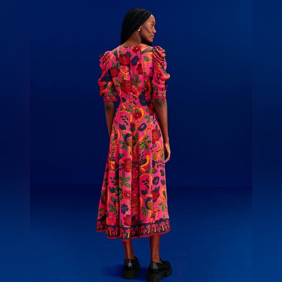 FARM RIO Sweet Forest Midi Dress - Pink - Picture 2 of 9